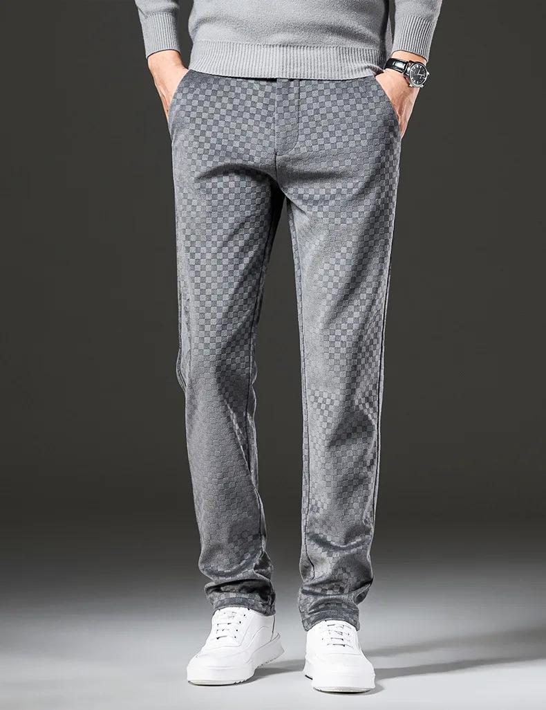 Checkered Corduroy Pants
