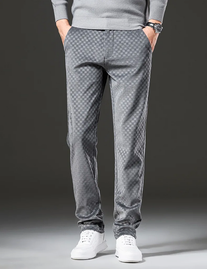 Checkered Corduroy Pants