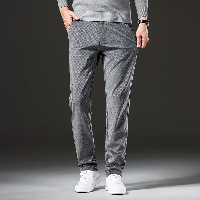 Checkered Corduroy Pants