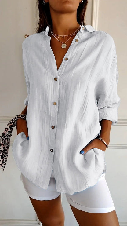 Elegant Pleated Style Shirt