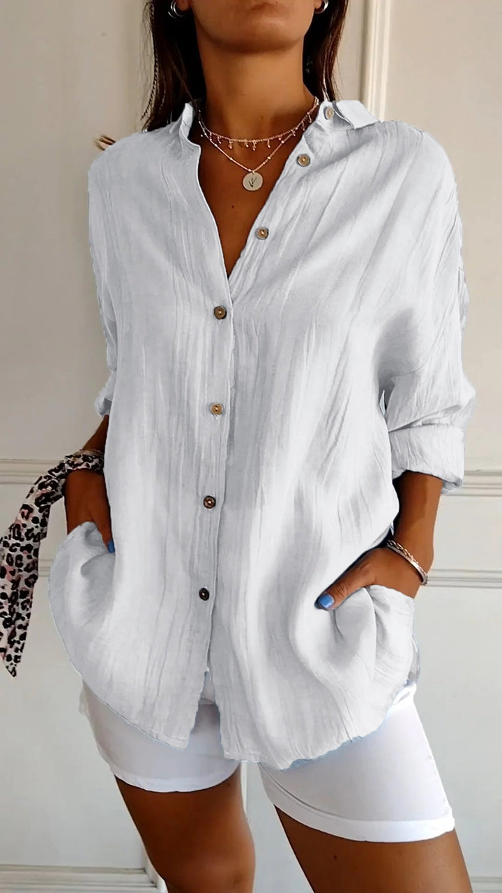 Elegant Pleated Style Shirt