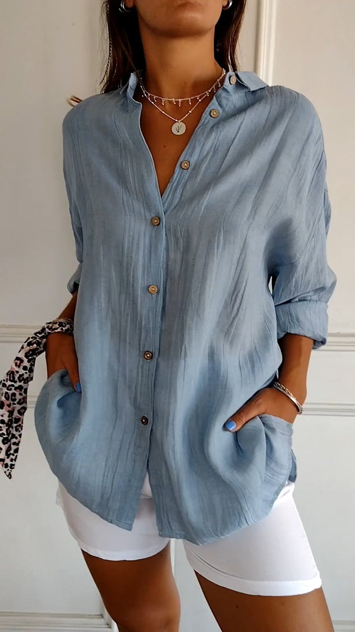 Elegant Pleated Style Shirt
