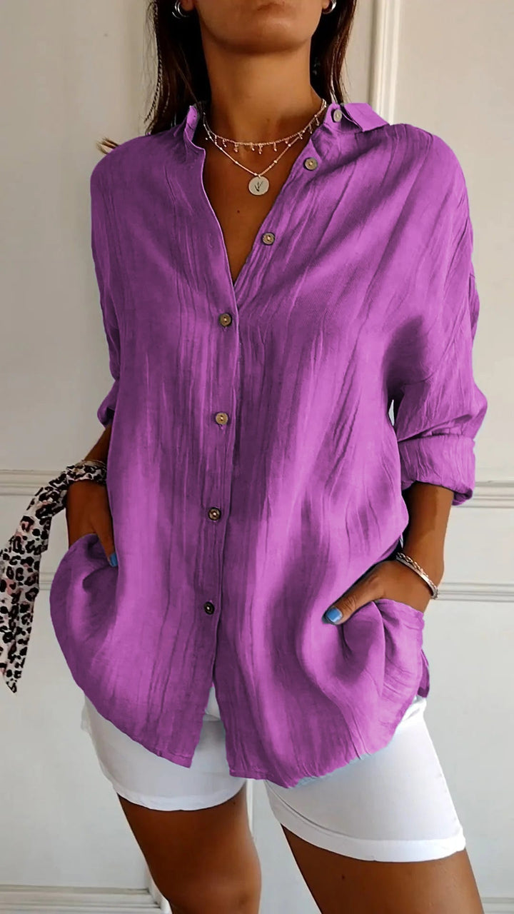 Elegant Pleated Style Shirt