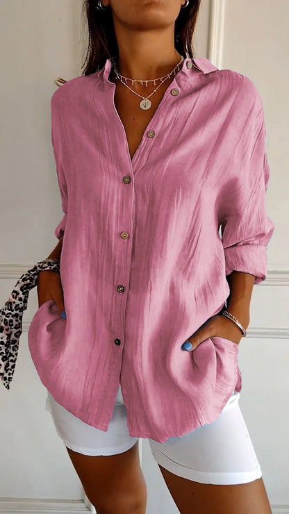 Elegant Pleated Style Shirt