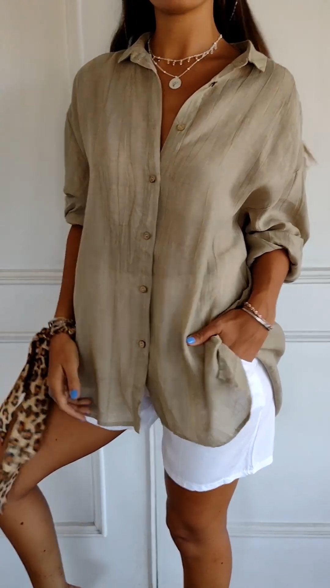Elegant Pleated Style Shirt