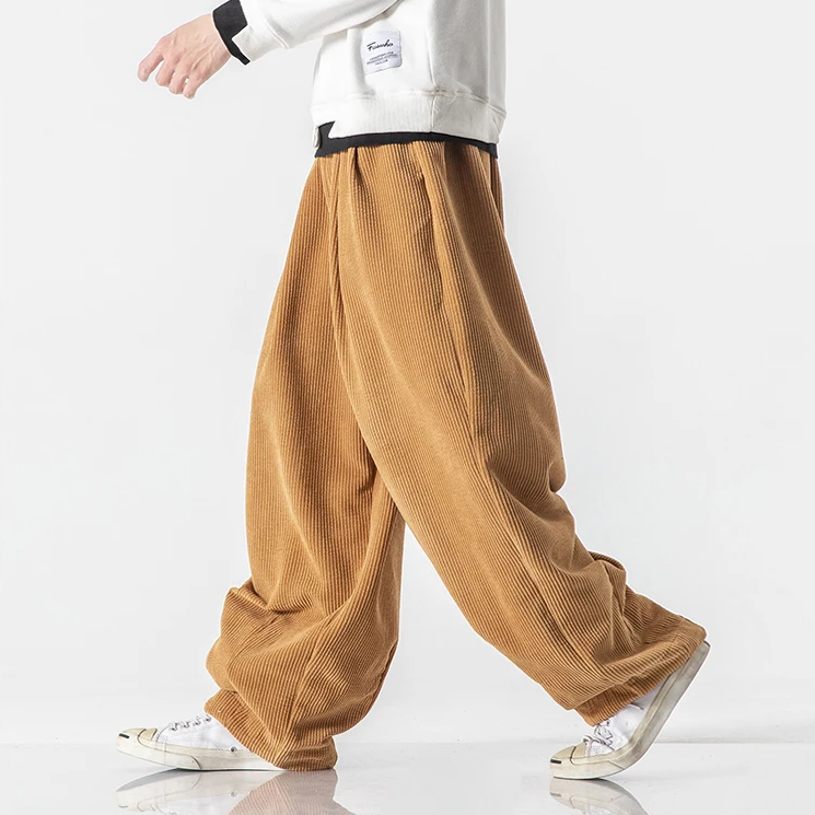 Wide-leg Corduroy Streetwear Pants