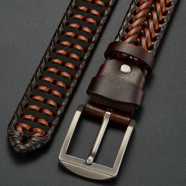 Hudson Braided Leather Belt