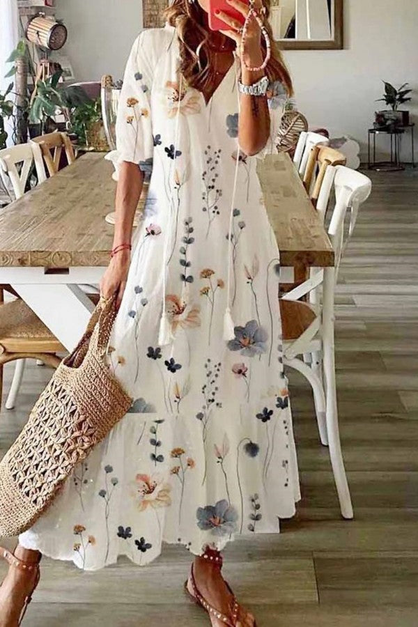 Effortless Floral Maxi Dress